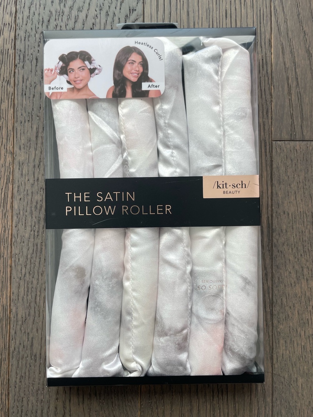 Kitsch Satin Pillow Rollers - Soft Black